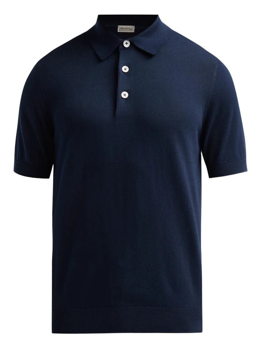 Men's Knit Cotton Polo Shirt Men's Knit Cotton Polo Shirt