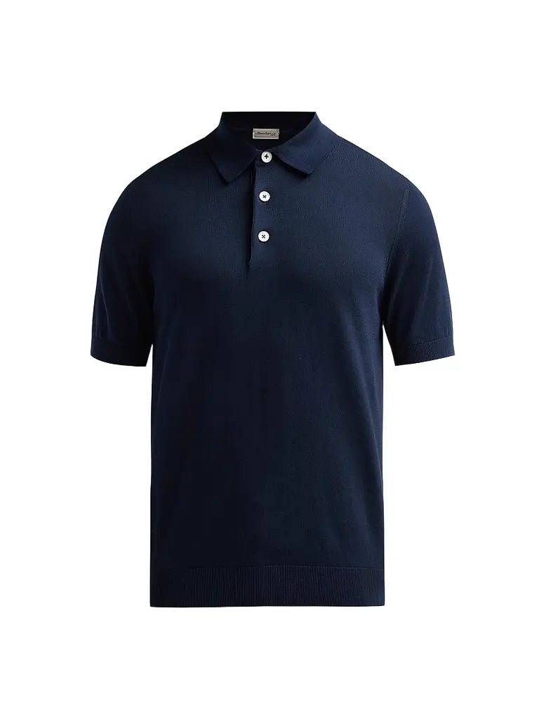 Sartorio Napoli Men's Knit Cotton Polo Shirt
