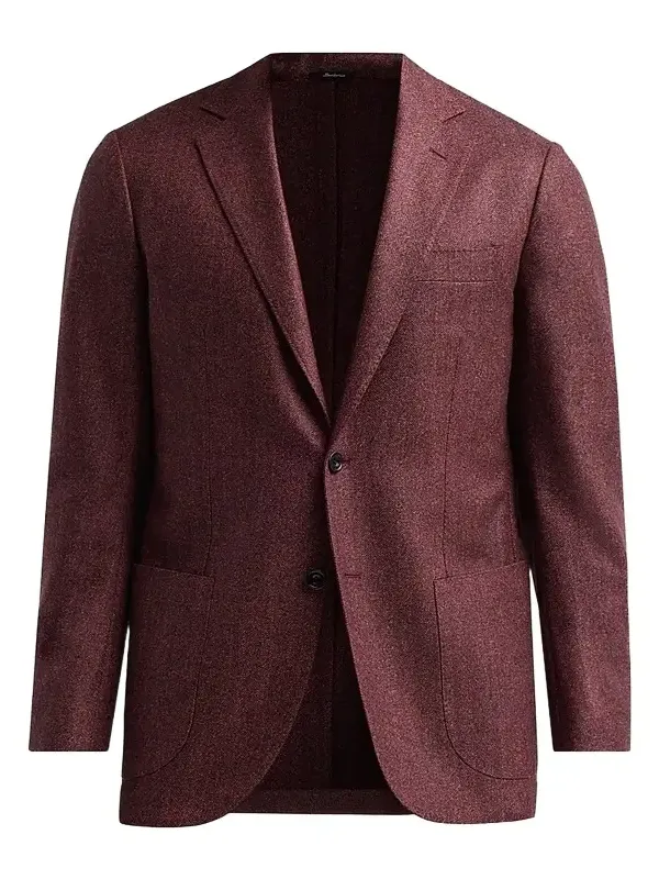 Sartorio Napoli Men's Melange Herringbone Wool Sport Coat