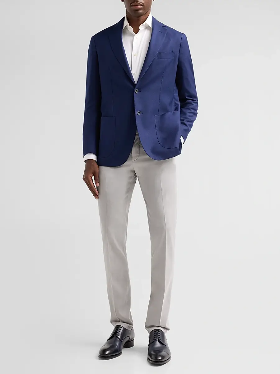 Sartorio Napoli Men's Solid Cashmere-Silk-Blend Sport Coat | Thumbnail 2 Sartorio Napoli Men's Solid Cashmere-Silk-Blend Sport Coat | Thumbnail 2