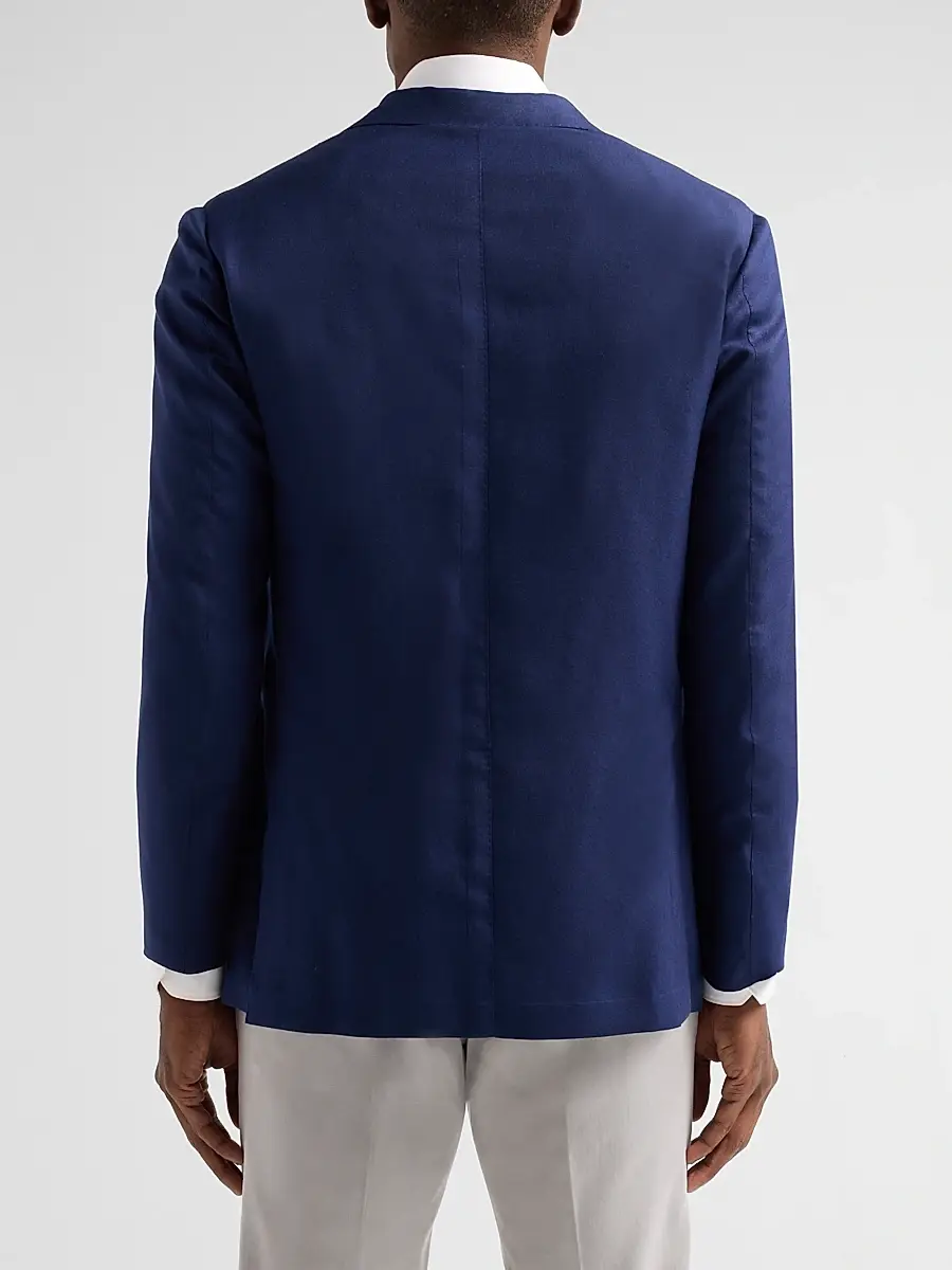 Sartorio Napoli Men's Solid Cashmere-Silk-Blend Sport Coat | Thumbnail 3 Sartorio Napoli Men's Solid Cashmere-Silk-Blend Sport Coat | Thumbnail 3