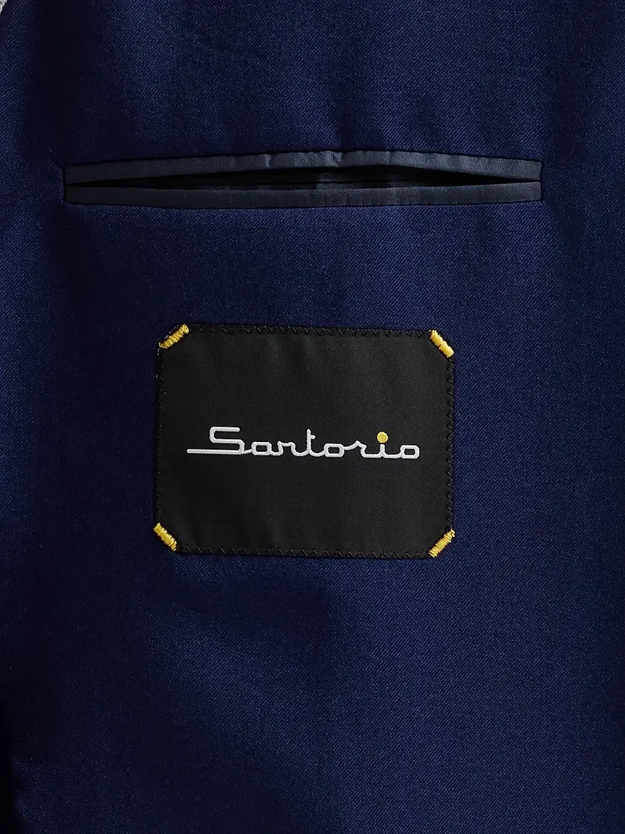Sartorio Napoli Men's Solid Cashmere-Silk-Blend Sport Coat | Thumbnail 6 Sartorio Napoli Men's Solid Cashmere-Silk-Blend Sport Coat | Thumbnail 6