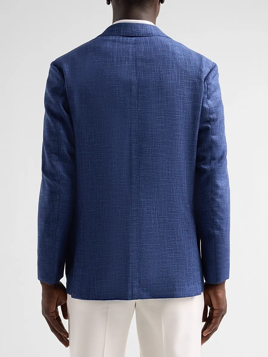 Sartorio Napoli Men's Textured Wool-Silk-Cotton-Blend Sport Coat | Thumbnail 3 Sartorio Napoli Men's Textured Wool-Silk-Cotton-Blend Sport Coat | Thumbnail 3