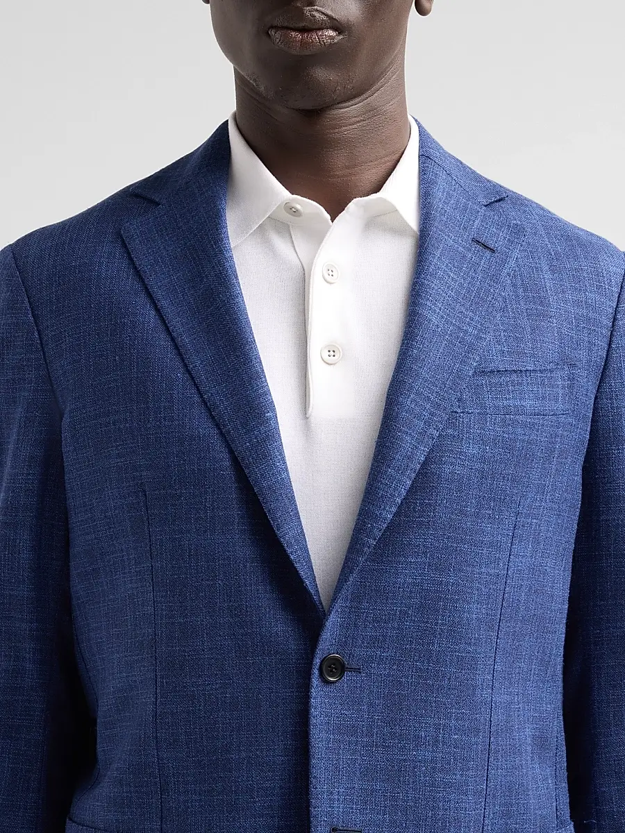 Sartorio Napoli Men's Textured Wool-Silk-Cotton-Blend Sport Coat | Thumbnail 5 Sartorio Napoli Men's Textured Wool-Silk-Cotton-Blend Sport Coat | Thumbnail 5
