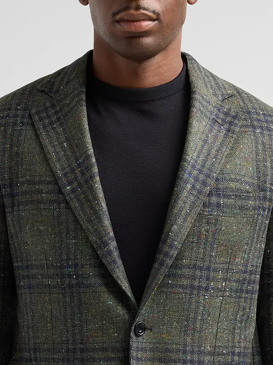 Sartorio Napoli Men's Glen Check Donegal-Effect Wool Sport Coat | Thumbnail 5