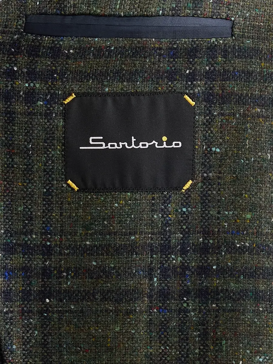 Sartorio Napoli Men's Glen Check Donegal-Effect Wool Sport Coat | Thumbnail 6