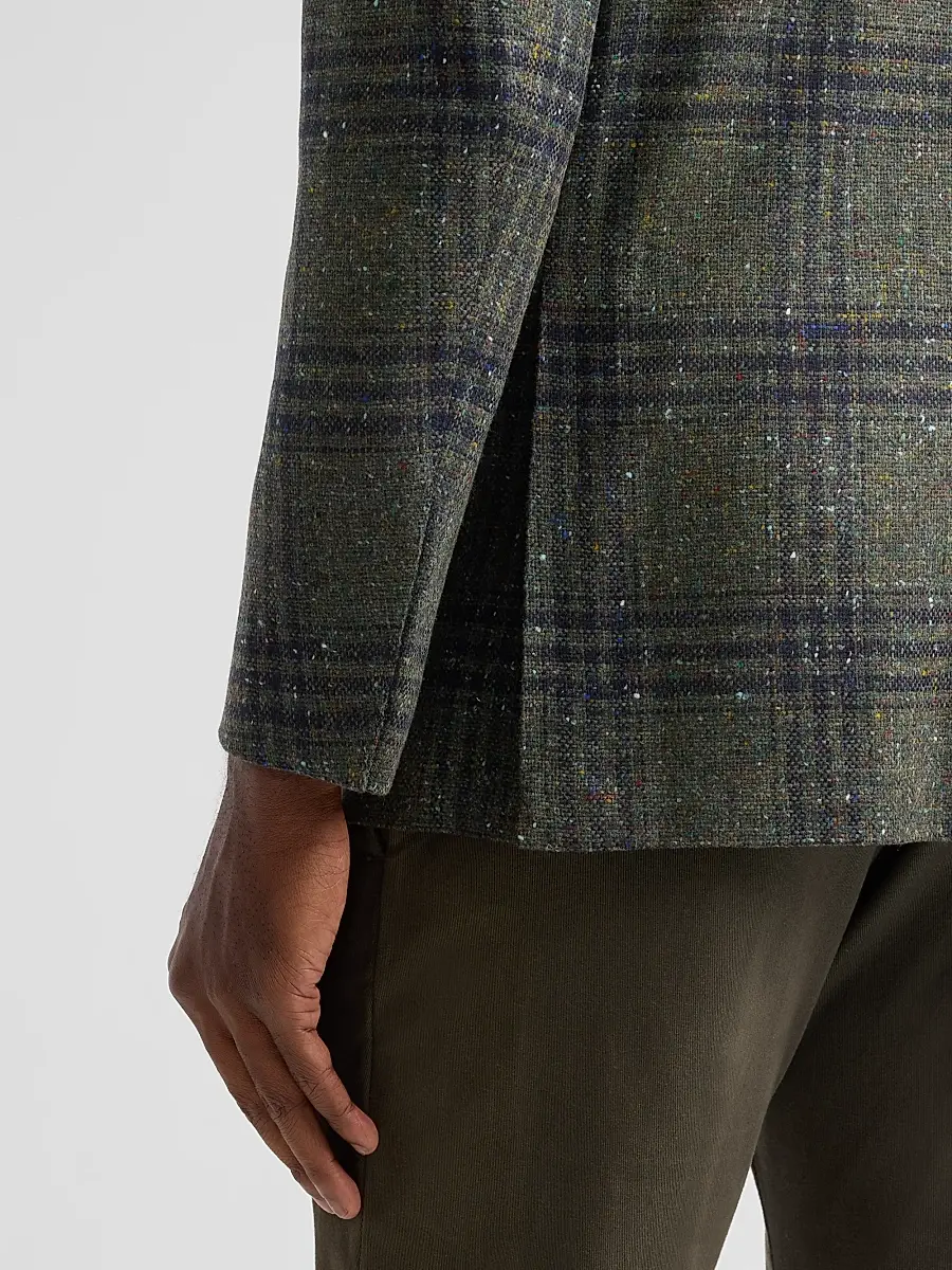 Sartorio Napoli Men's Glen Check Donegal-Effect Wool Sport Coat | Thumbnail 8