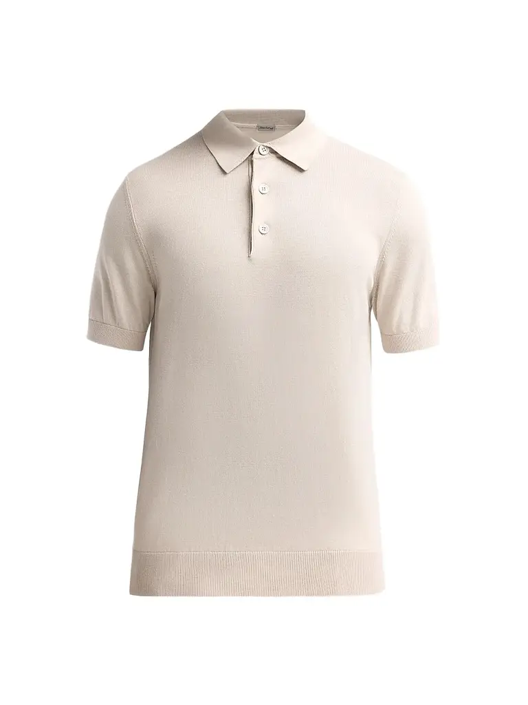 Sartorio Napoli Men's Knit Cotton Polo Shirt