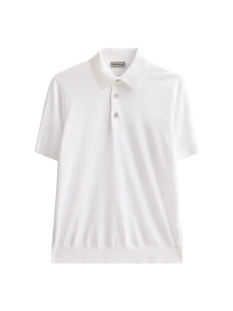Men's Knit Cotton Polo Shirt