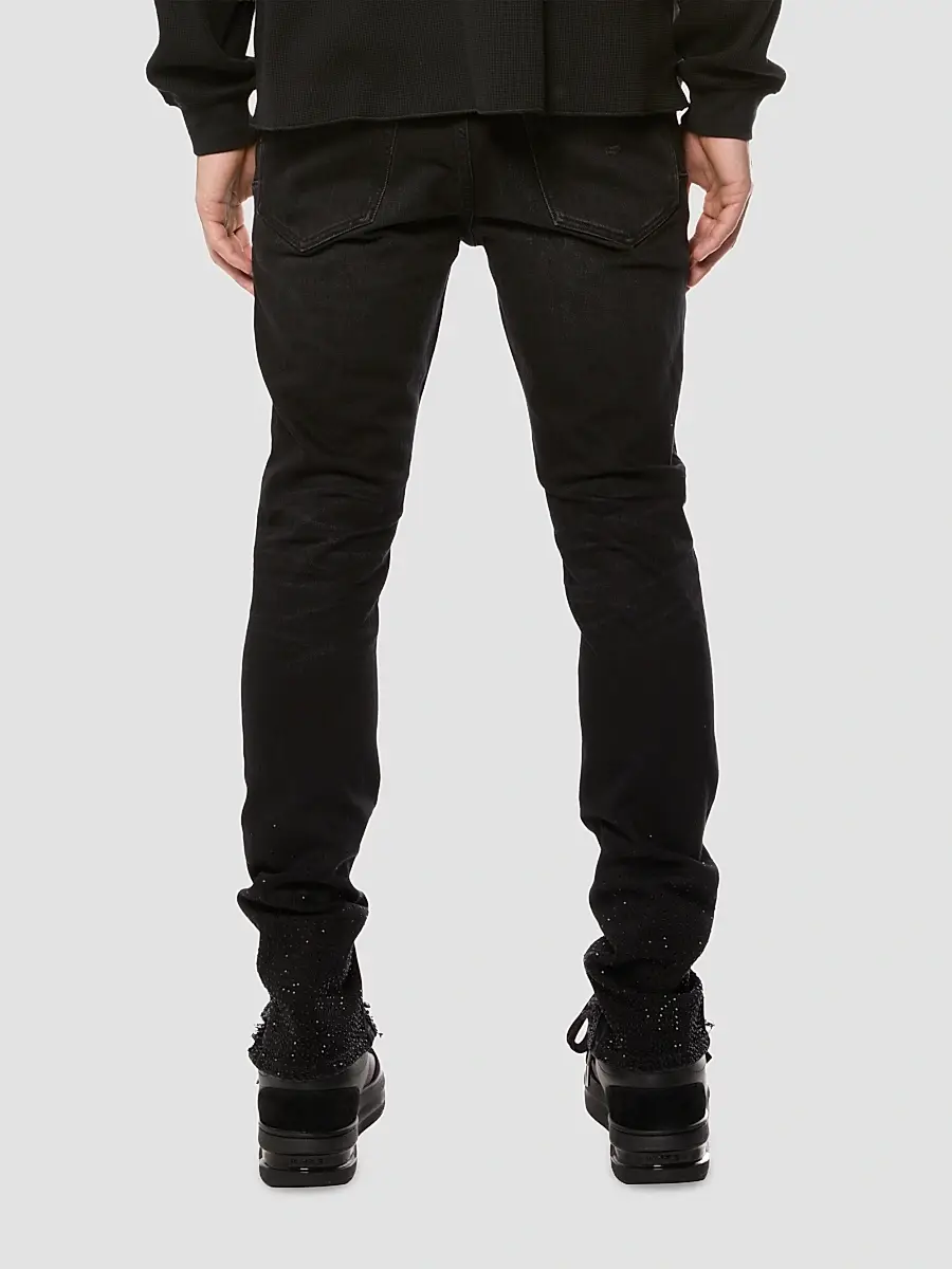 Purple Brand Men's High Contrast Bling Skinny Jeans | Thumbnail 2 Purple Brand Men's High Contrast Bling Skinny Jeans | Thumbnail 2