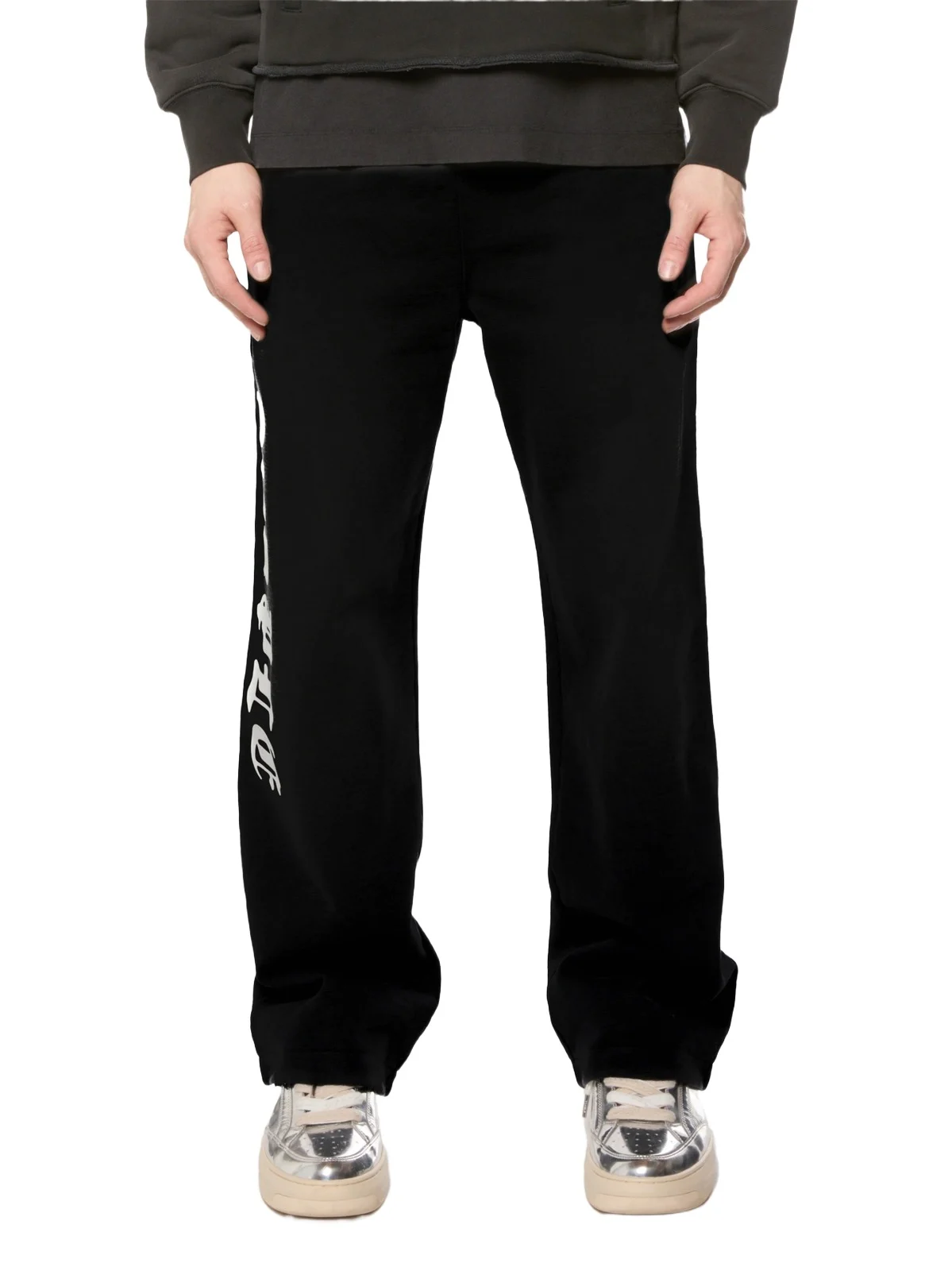 Purple Brand Men's Logo Cotton Fleece Straight-Leg Sweatpants