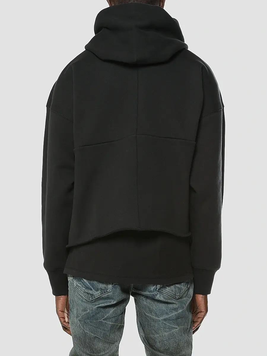 Purple Brand Men's Embellished Graphic Cotton Fleece Oversized Hoodie | Thumbnail 2 Purple Brand Men's Embellished Graphic Cotton Fleece Oversized Hoodie | Thumbnail 2