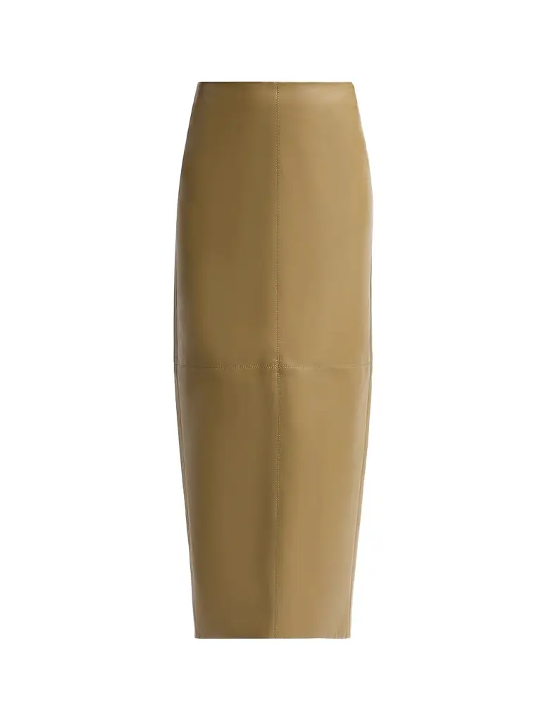 Et Ochs Women's Pierre Faux-Leather Pencil Midi Skirt