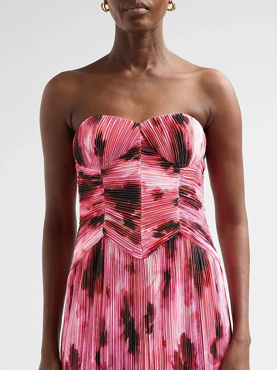 As It May Women's Monique Floral Plissè Gown | Thumbnail 5