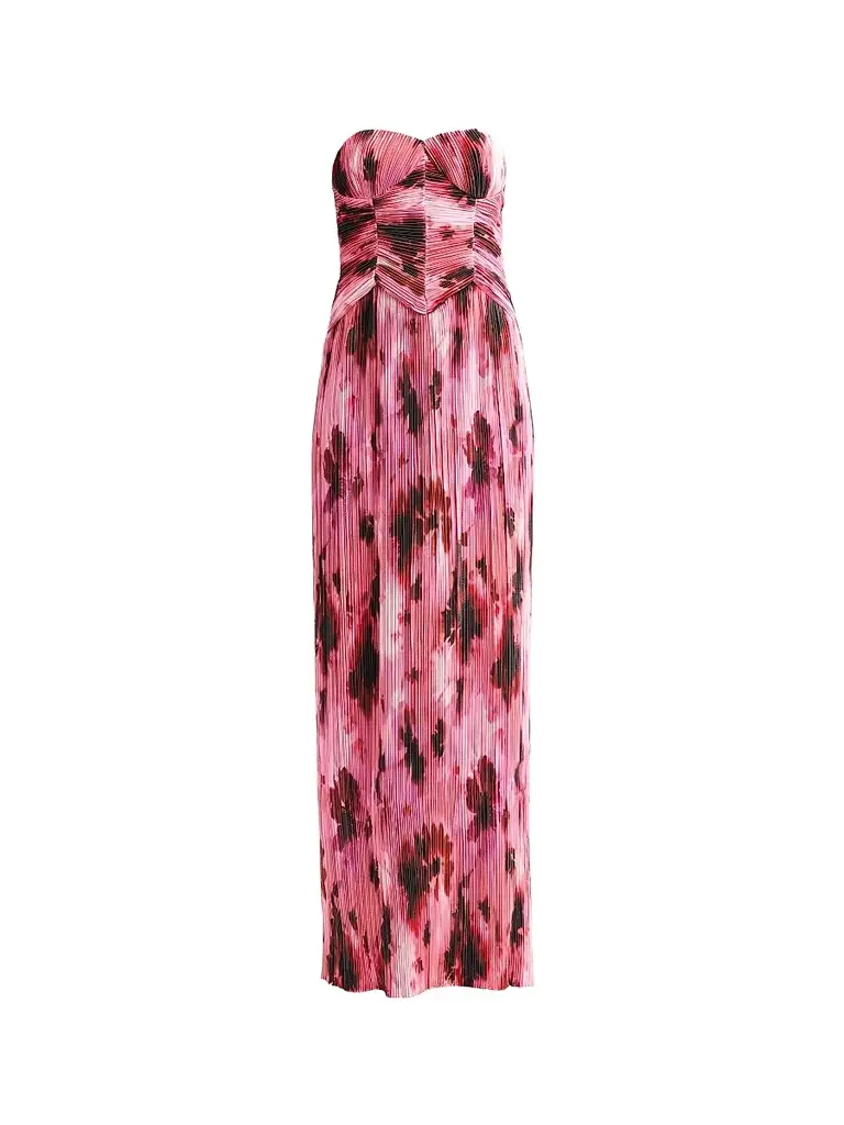 As It May Women's Monique Floral Plissè Gown