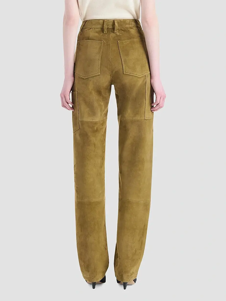Altuzarra Women's Mills Suede Straight Pants | Thumbnail 3 Altuzarra Women's Mills Suede Straight Pants | Thumbnail 3