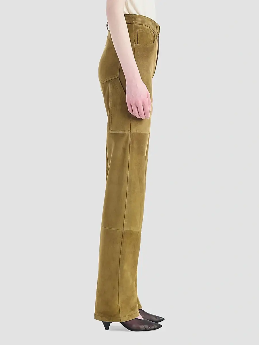 Altuzarra Women's Mills Suede Straight Pants | Thumbnail 4 Altuzarra Women's Mills Suede Straight Pants | Thumbnail 4