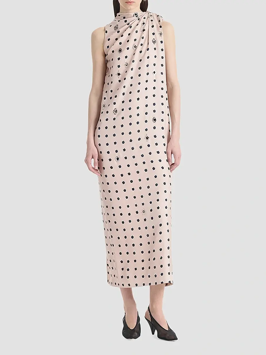 Altuzarra Women's Jackie Printed Silk Midi Dress | Thumbnail 2 Altuzarra Women's Jackie Printed Silk Midi Dress | Thumbnail 2