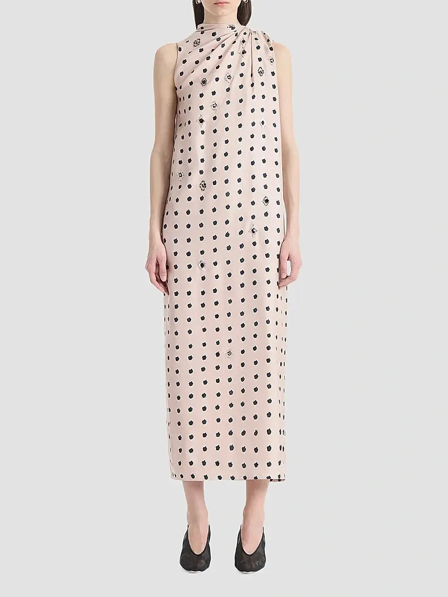 Altuzarra Women's Jackie Printed Silk Midi Dress | Thumbnail 4 Altuzarra Women's Jackie Printed Silk Midi Dress | Thumbnail 4