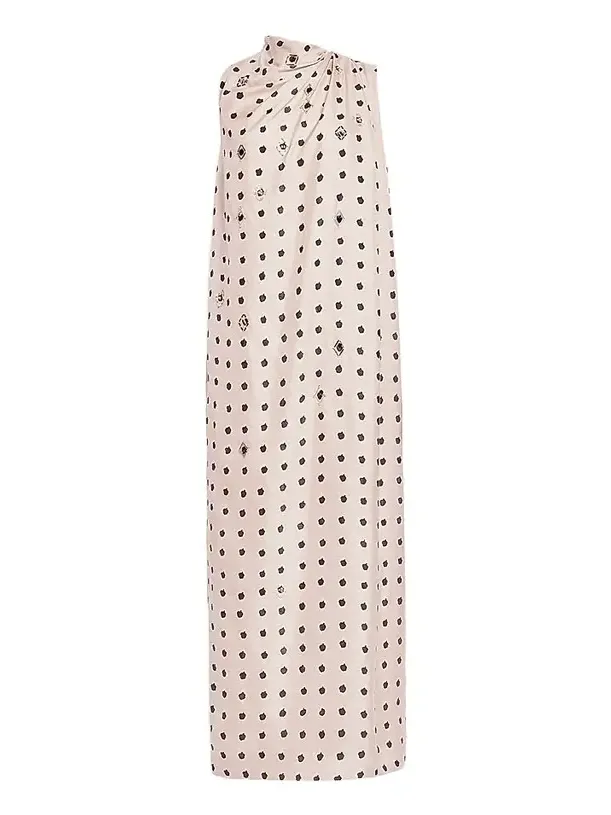 Women's Jackie Printed Silk Midi Dress Women's Jackie Printed Silk Midi Dress