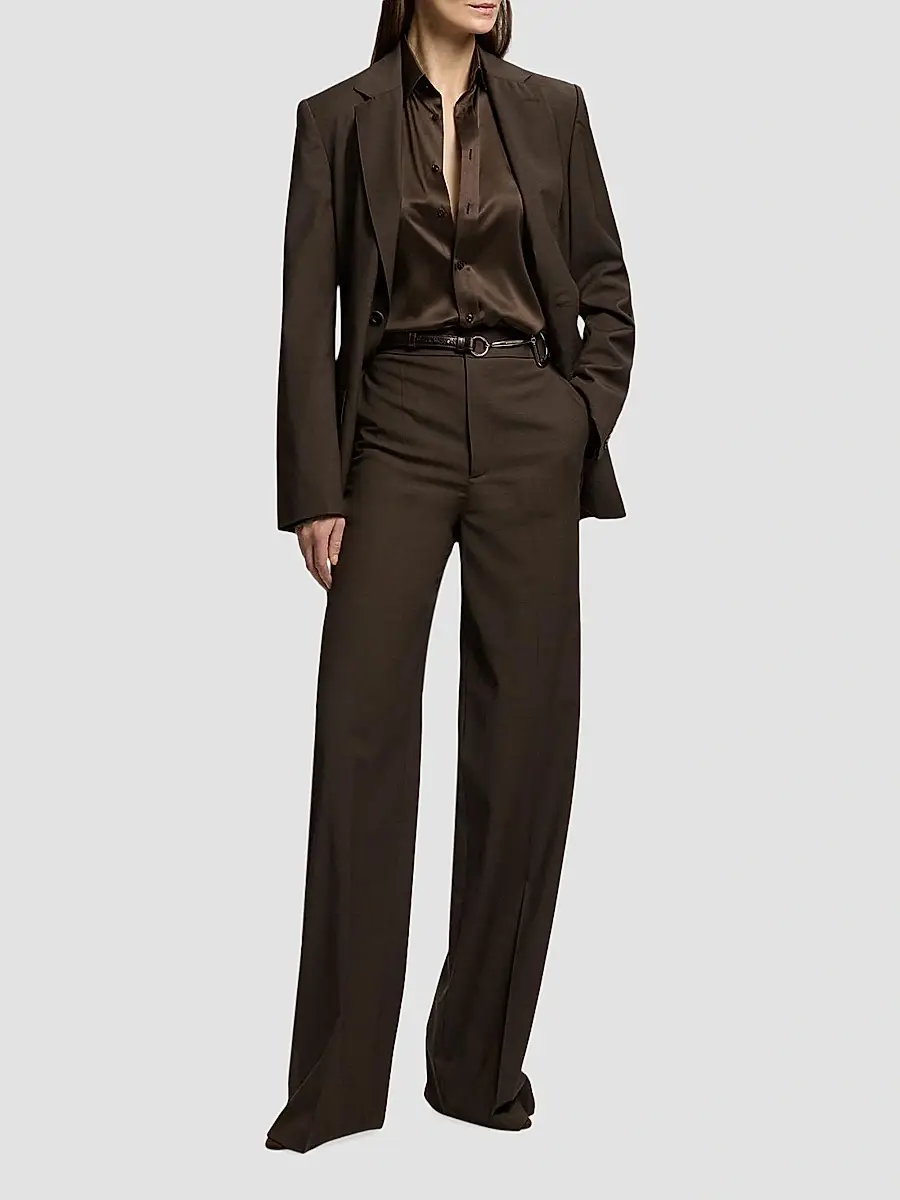 Ralph Lauren Collection Women's Bombé Leather Skinny Belt | Thumbnail 4
