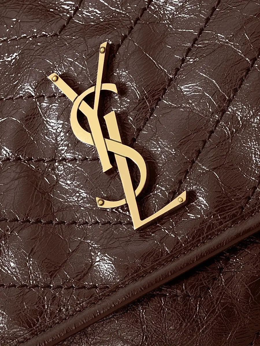 Saint Laurent Women's Niki Medium Shoulder Bag in Vintage Leather - Arabica | Thumbnail 6