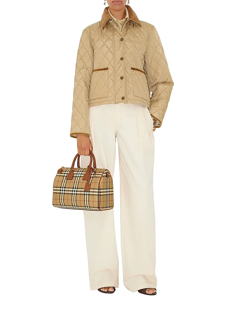 Burberry Women's Medium Check Bowling Bag | Thumbnail 2