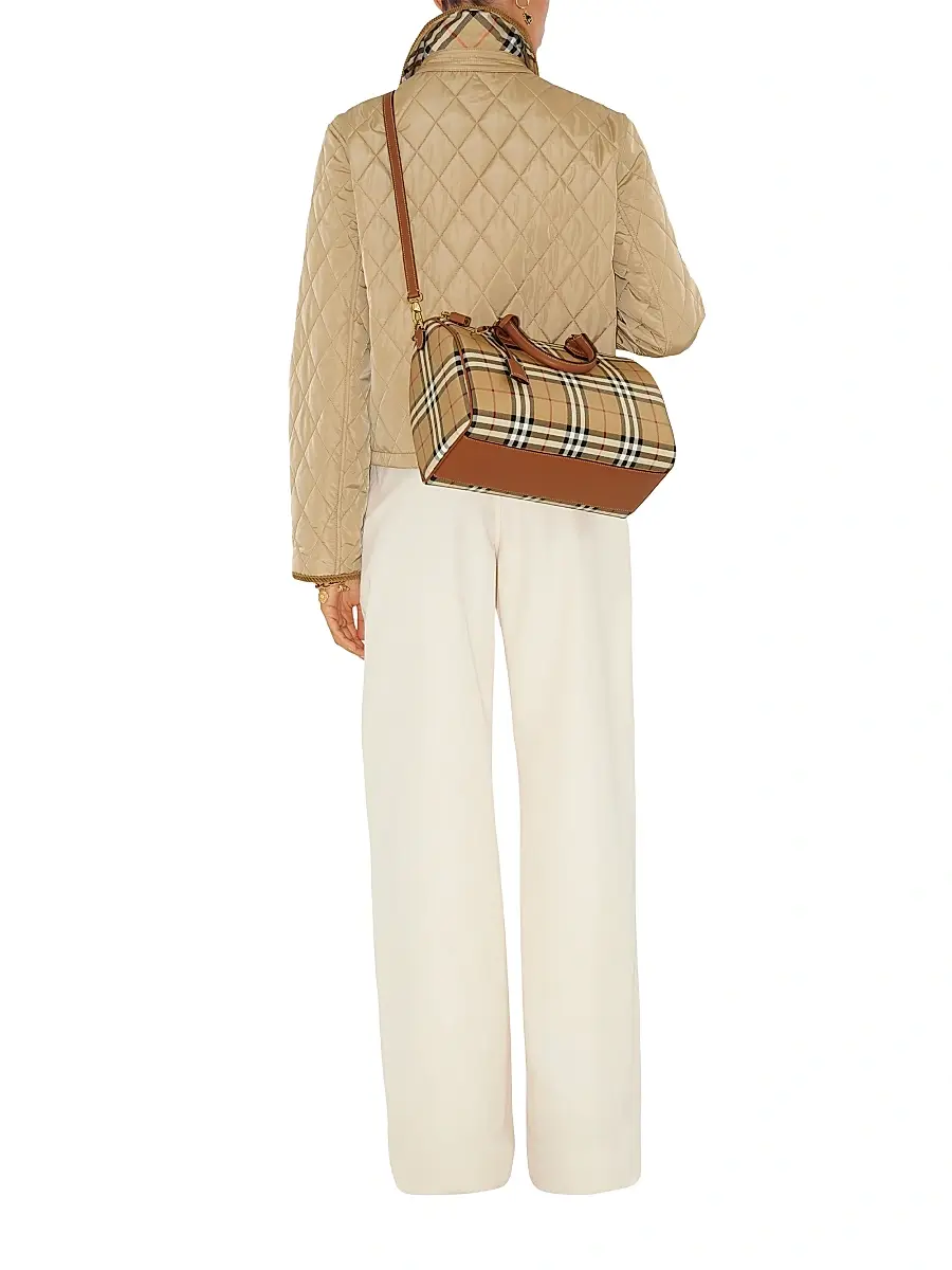 Burberry Women's Medium Check Bowling Bag | Thumbnail 3