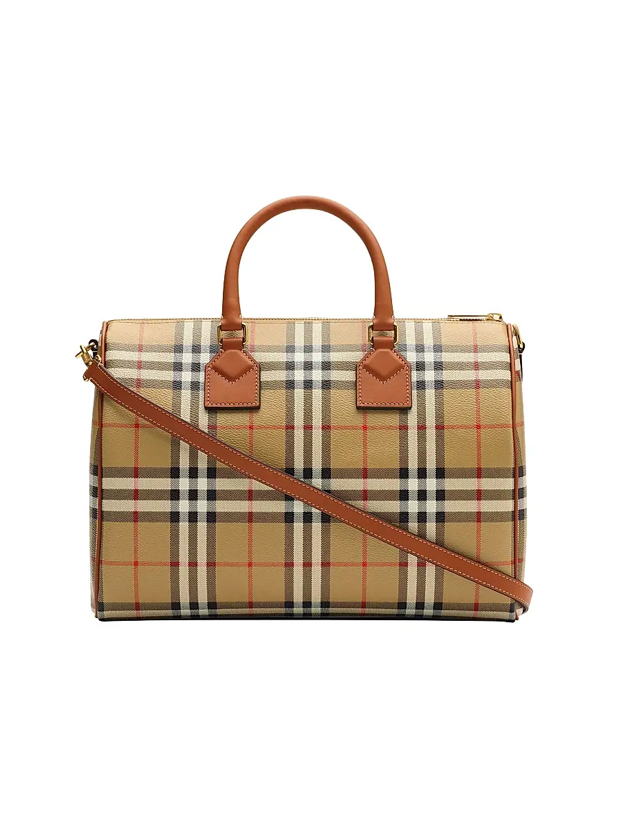 Burberry Women's Medium Check Bowling Bag | Thumbnail 5