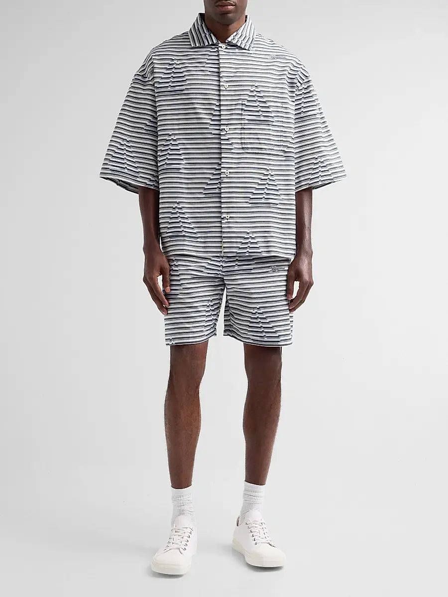 Jacquemus Men's Printed Cotton Short-Sleeve Shirt | Thumbnail 2 Jacquemus Men's Printed Cotton Short-Sleeve Shirt | Thumbnail 2