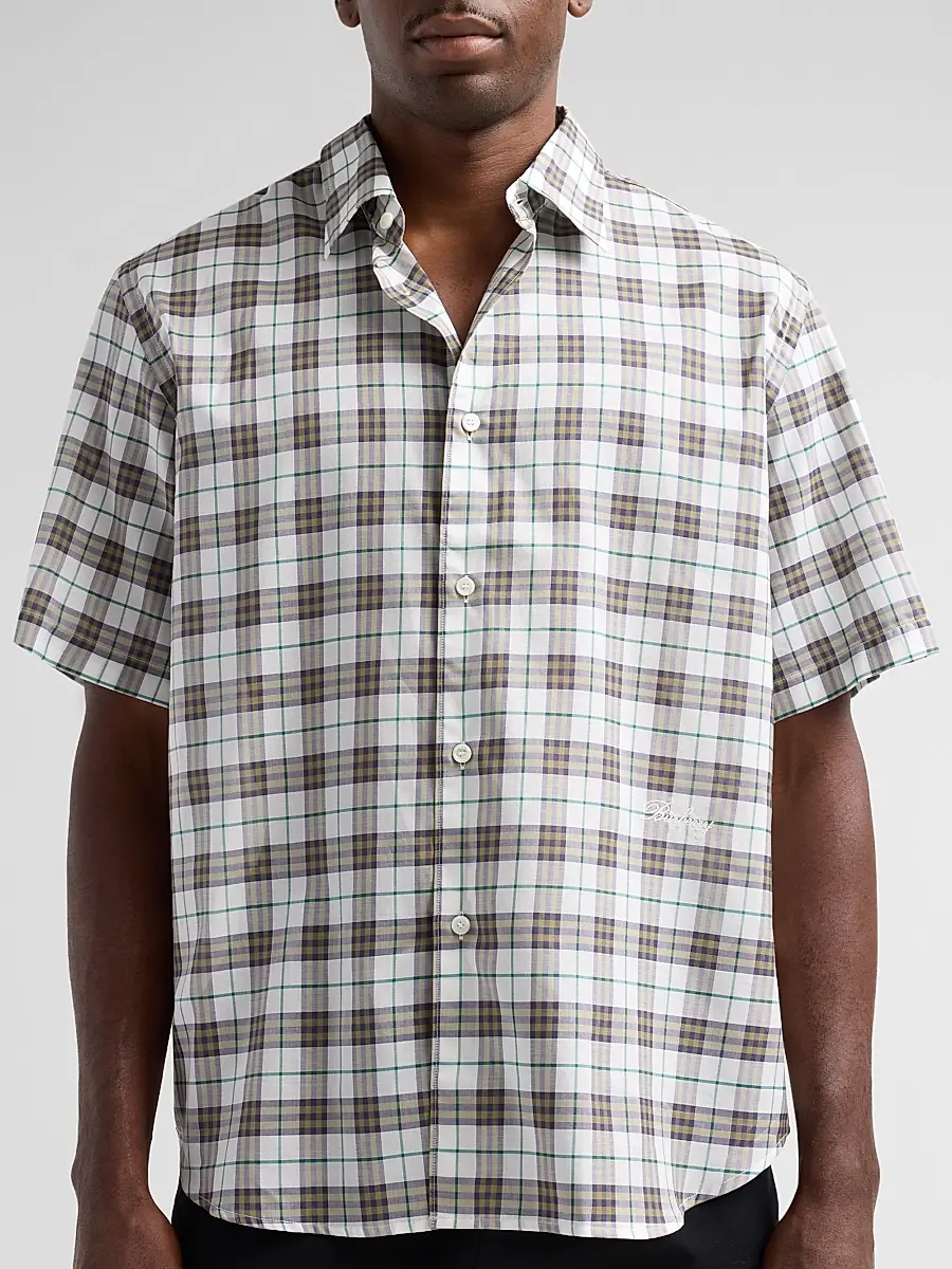 Burberry Men's Radmar Checked Cotton Shirt | Thumbnail 5 Burberry Men's Radmar Checked Cotton Shirt | Thumbnail 5