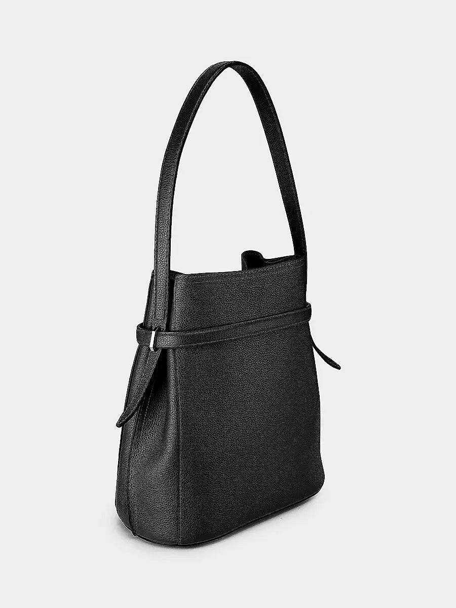 TOTEME Women's Belted Grained-Leather Bucket Bag | Thumbnail 4 TOTEME Women's Belted Grained-Leather Bucket Bag | Thumbnail 4
