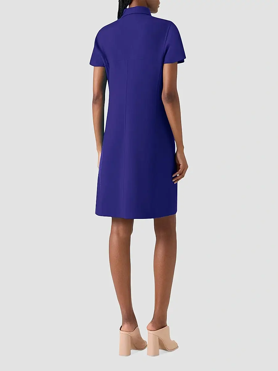 Akris Women's Stretch Cotton-Silk Polo Dress | Thumbnail 3
