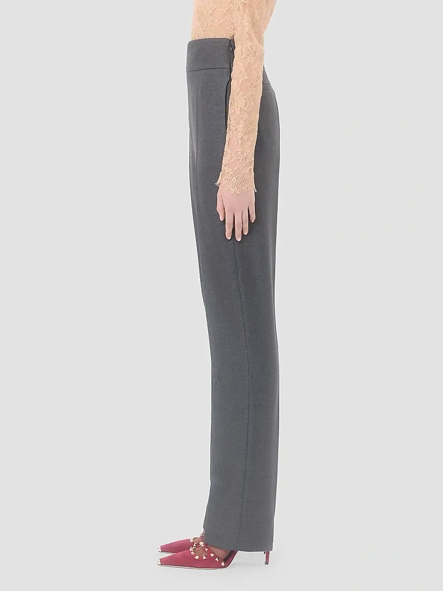 Valentino Women's Textured Silk Wool Pants | Thumbnail 4 Valentino Women's Textured Silk Wool Pants | Thumbnail 4