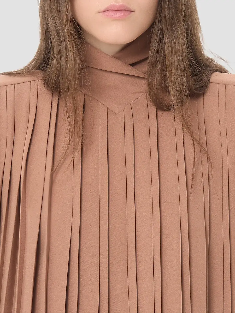 Valentino Women's Cady Couture Pleated Top | Thumbnail 6
