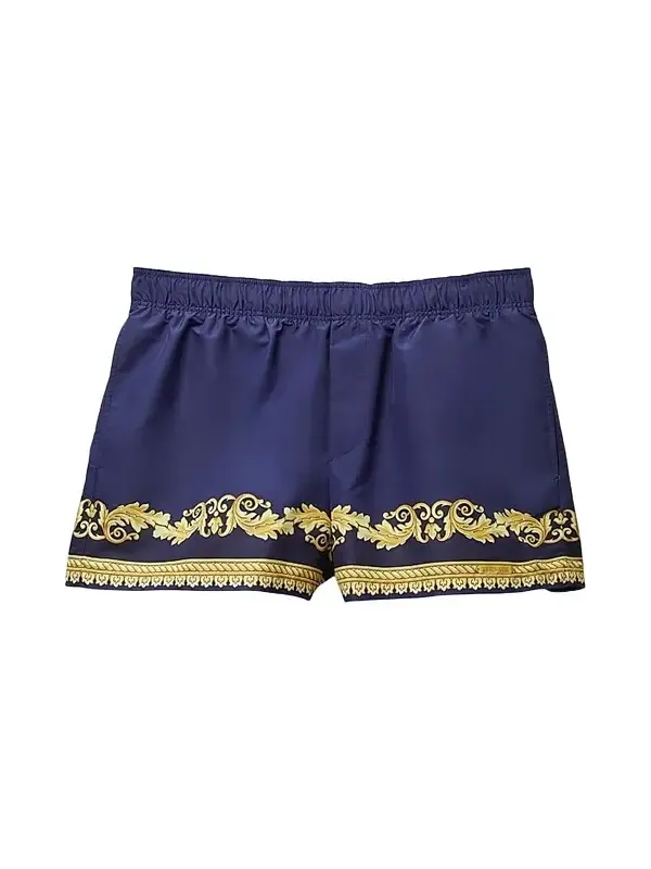 Men's Barocco-Print Swim Shorts Men's Barocco-Print Swim Shorts