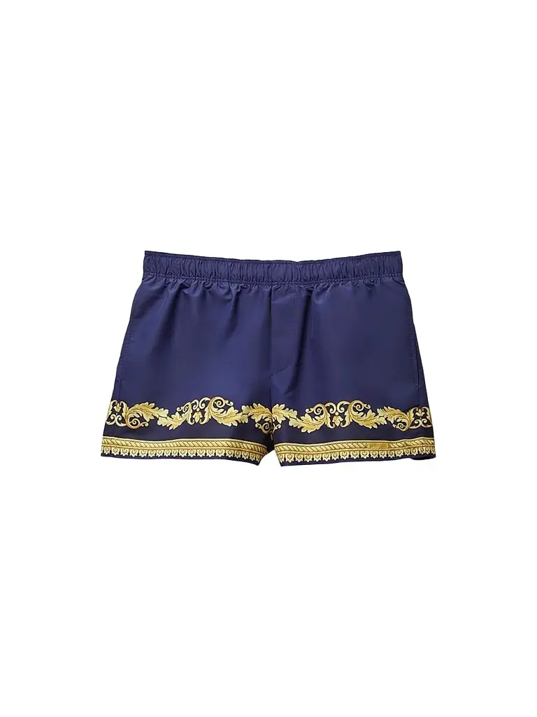 Versace Men's Barocco-Print Swim Shorts | Image 1 Versace Men's Barocco-Print Swim Shorts | Image 1