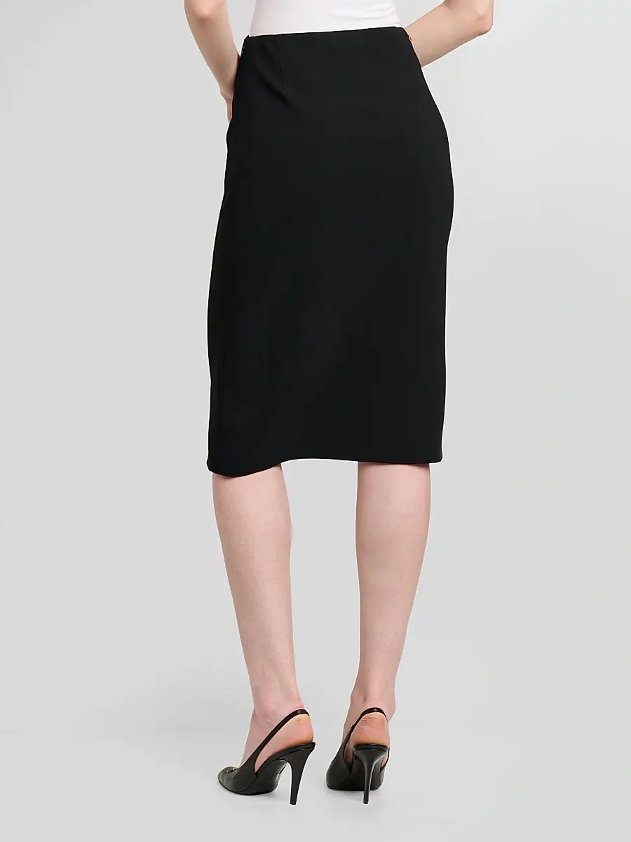 Versace Women's Medusa Button Cady Pencil Skirt | Thumbnail 3