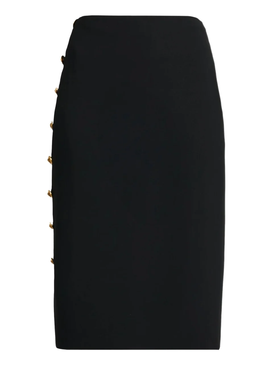 Versace Women's Medusa Button Cady Pencil Skirt