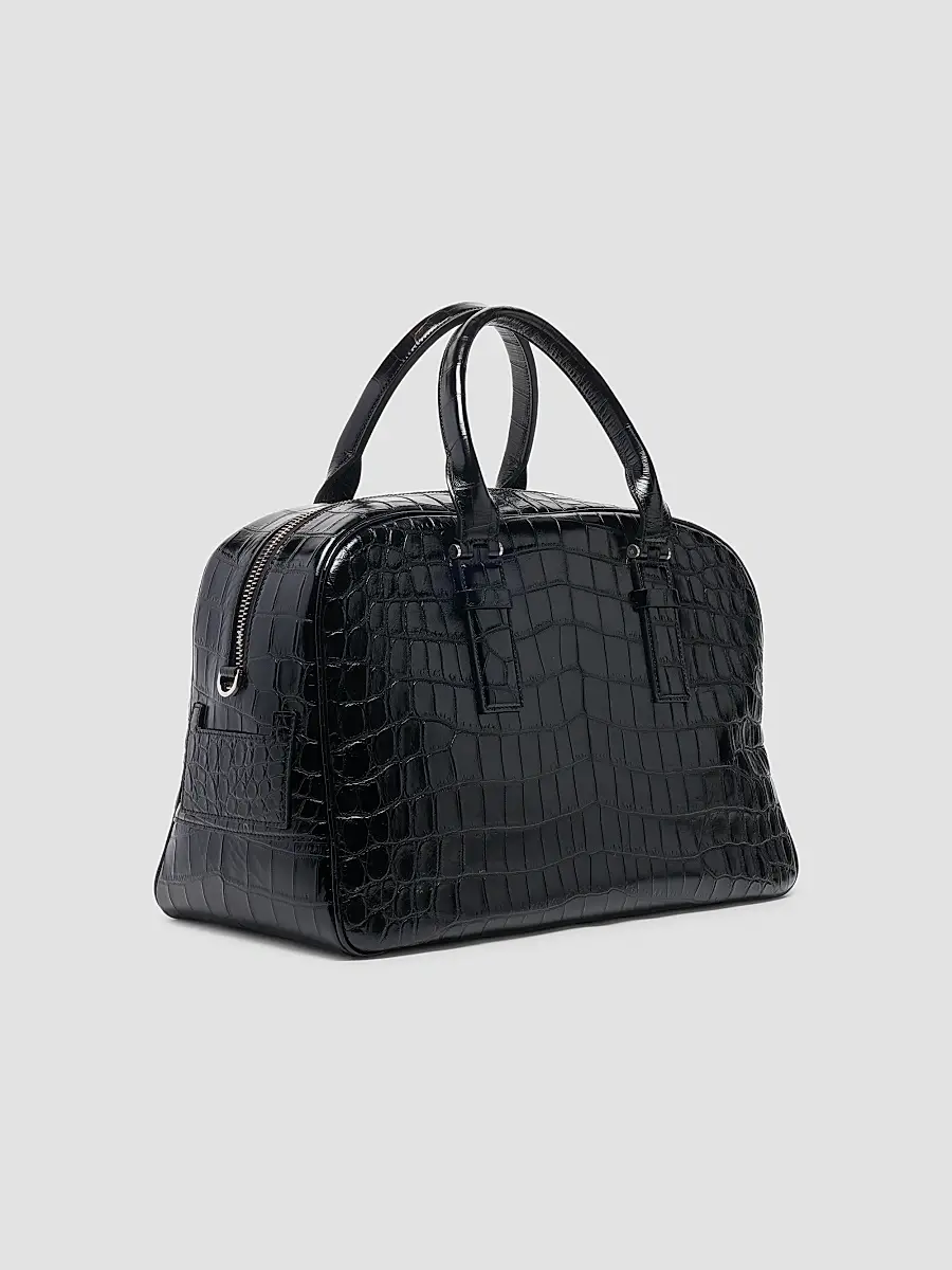 Tom Ford Men's Crocodile-Embossed Leather Top Handle Bag | Thumbnail 2