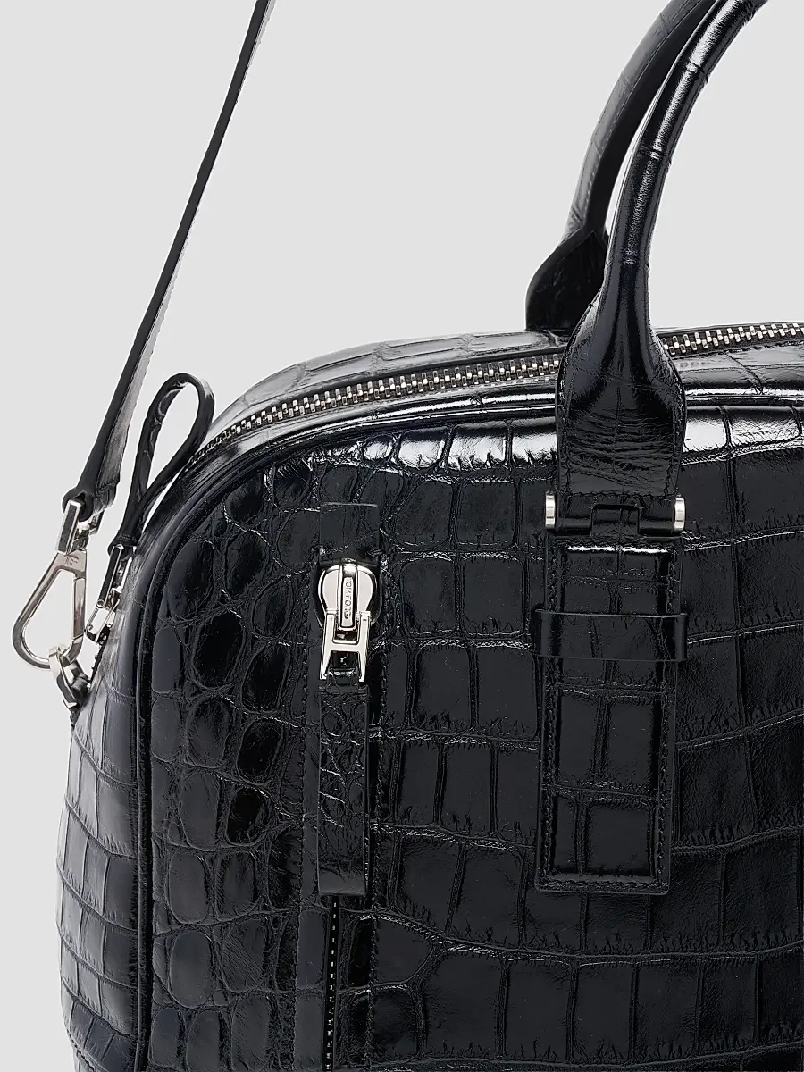 Tom Ford Men's Crocodile-Embossed Leather Top Handle Bag | Thumbnail 4