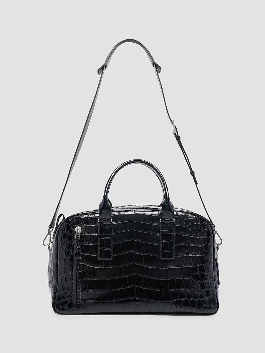 Tom Ford Men's Crocodile-Embossed Leather Top Handle Bag | Thumbnail 6