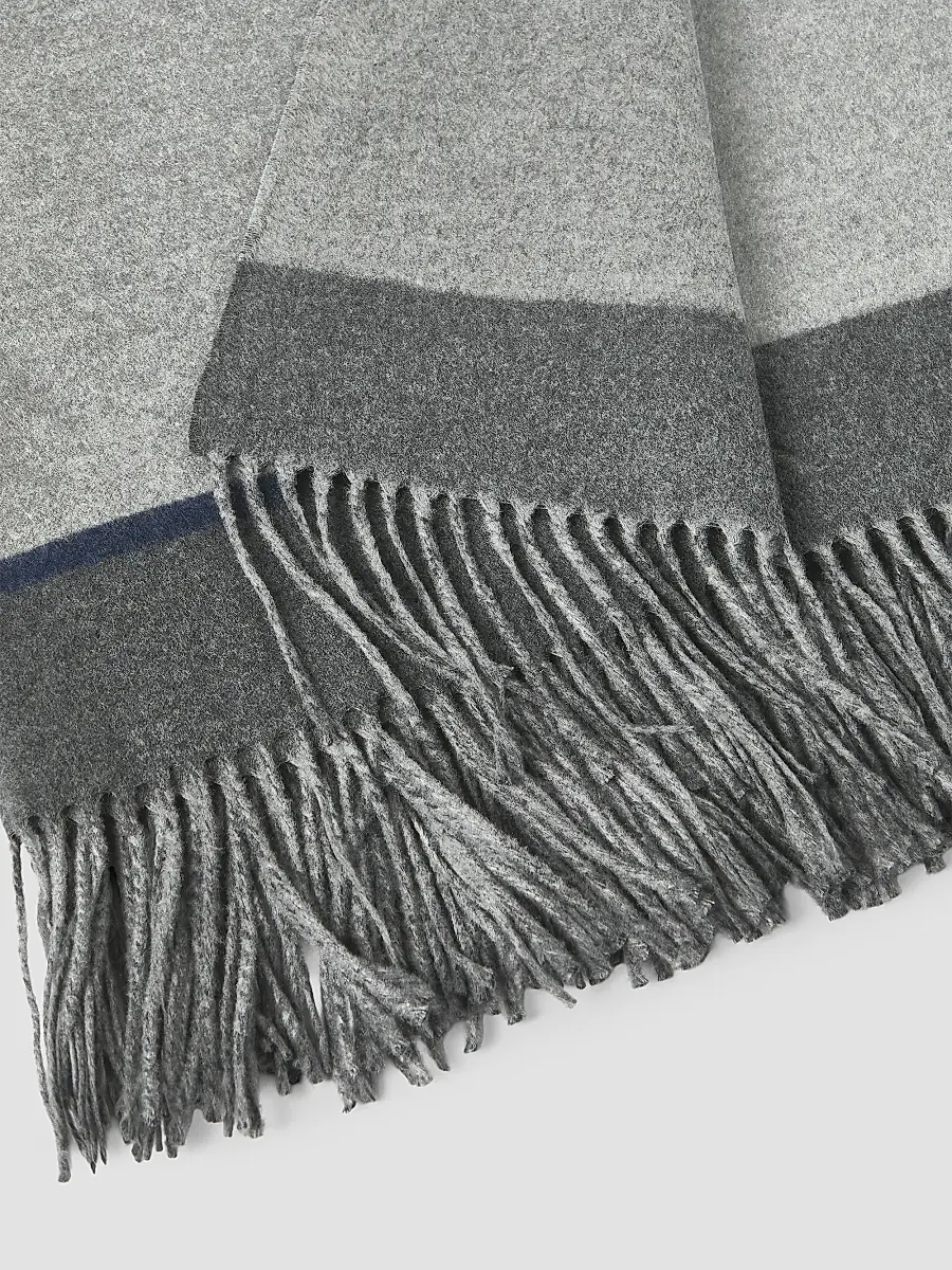 Brunello Cucinelli Silk Color Block Throw | Thumbnail 3 Brunello Cucinelli Silk Color Block Throw | Thumbnail 3