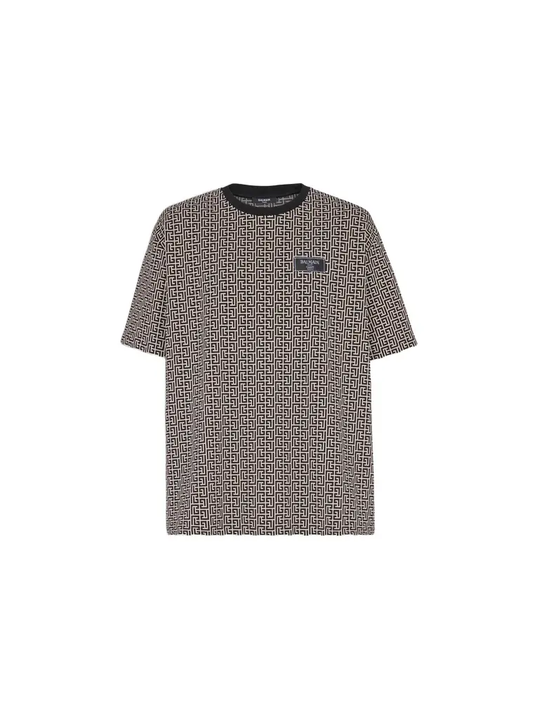 Balmain Monogram jacquard T-shirt | Image 1 Balmain Monogram jacquard T-shirt | Image 1