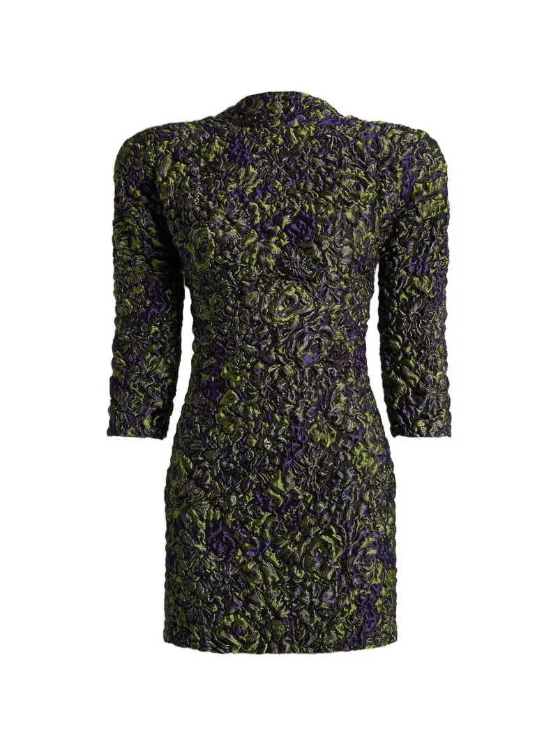 Balmain Cloqué jacquard dress | Thumbnail 1 Balmain Cloqué jacquard dress | Thumbnail 1