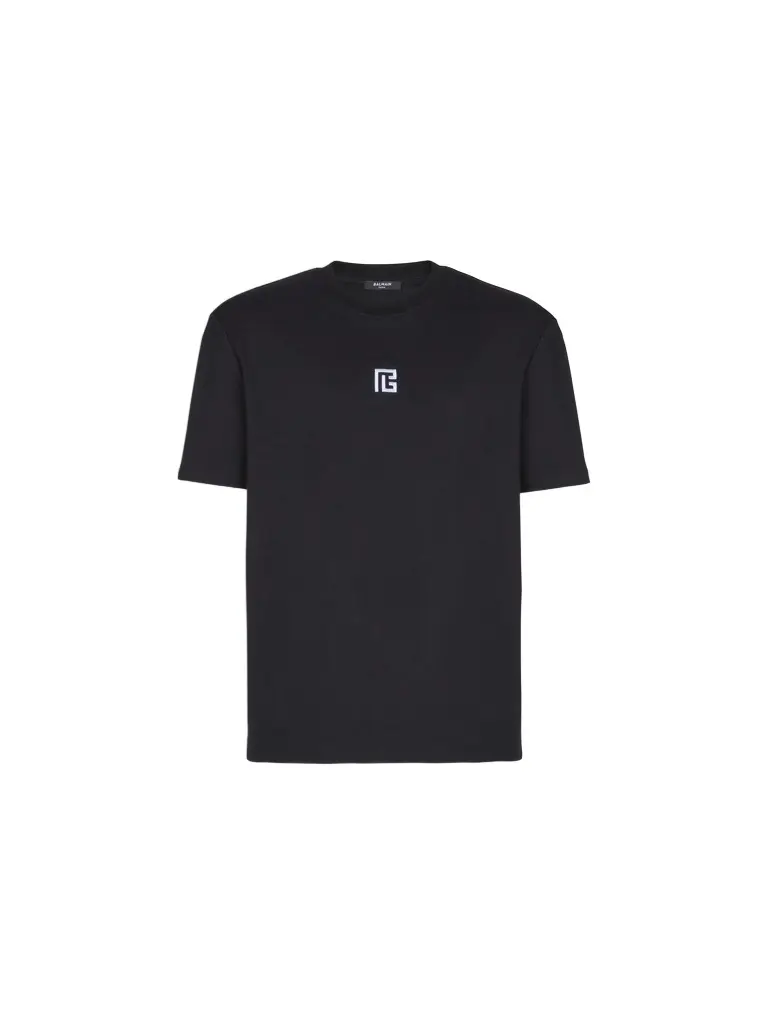 Balmain T-shirt with embroidered logo | Image 1 Balmain T-shirt with embroidered logo | Image 1