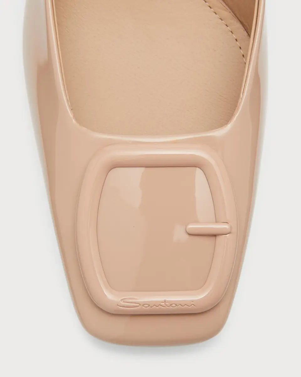 Santoni Lemon Patent Buckle Slingback Pumps | Thumbnail 6 Santoni Lemon Patent Buckle Slingback Pumps | Thumbnail 6