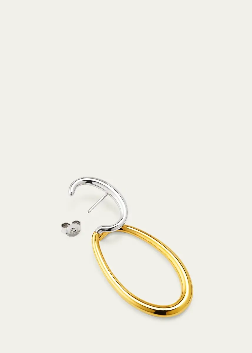 CHARLOTTE CHESNAIS Delta Earring Two-Tone, Single | Thumbnail 4 CHARLOTTE CHESNAIS Delta Earring Two-Tone, Single | Thumbnail 4