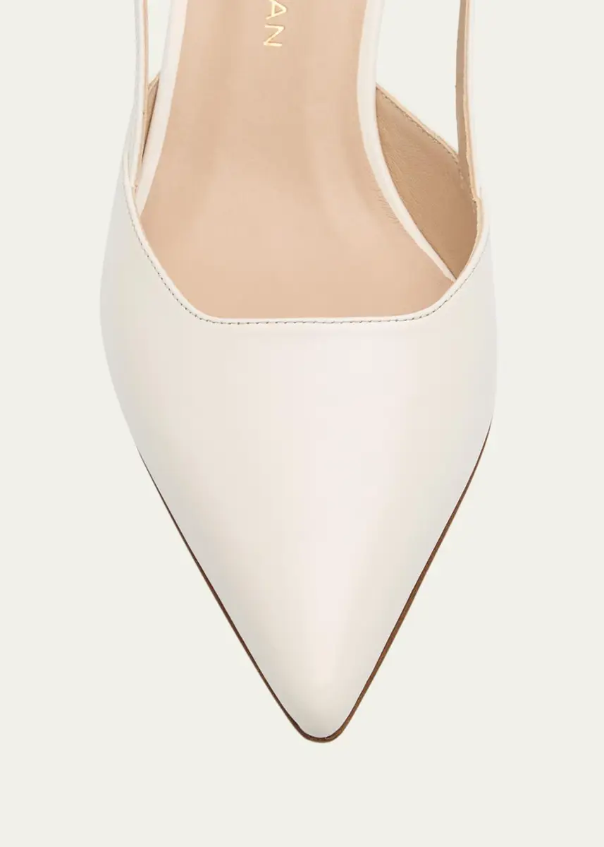 Stuart Weitzman Vinnie Leather Kitten Slingback Pumps | Thumbnail 5 Stuart Weitzman Vinnie Leather Kitten Slingback Pumps | Thumbnail 5
