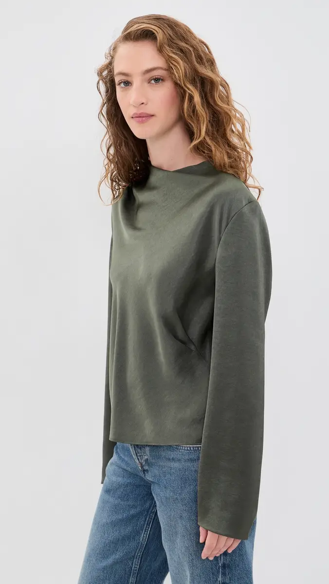 Vince Draped Cowl Neck Blouse | Thumbnail 4 Vince Draped Cowl Neck Blouse | Thumbnail 4